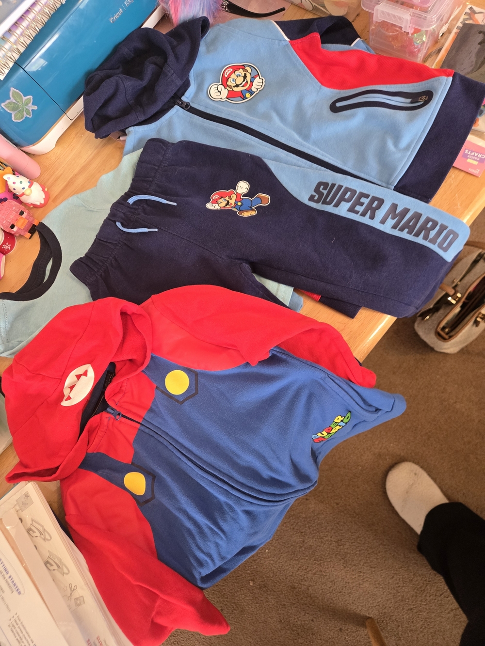 Super Mario Kids Matching Set - Blue & Red